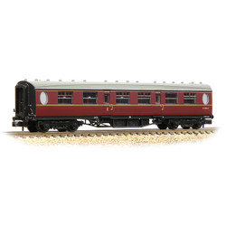 Graham Farish 376-227 LNER Thompson Composite Corridor BR Maroon N Gauge