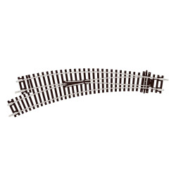 PECO ST-245 Curved Double Radius L/H Turnout Insulfrog  Setrack OO/HO Track