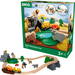 BRIO 33960 Safari Adventure Set - Wooden Train Set