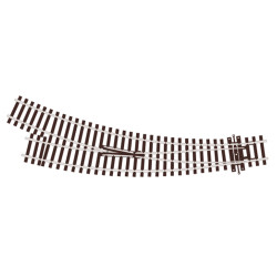 PECO SL-U76 Curved Turnout Small Radius Right Hand 168mm Streamline OO/HO Track