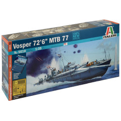 ITALERI Vosper 72''6' MTB 77 Royal Navy 5610 1:35 Ship Model Kit