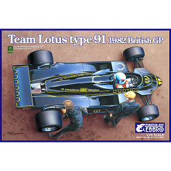 EBBRO E012 Team Lotus Type 91 (1982) 1:20 Car Model Kit 20012