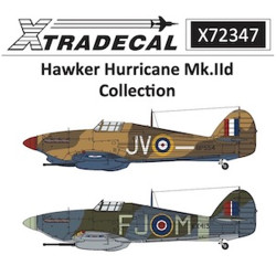 Xtradecal 72347 Hawker Hurricane Mk. IId Collection 1:72 Model Kit Decal Set