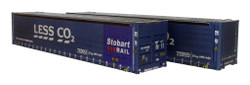Dapol 45ft Hi-Cube Container Pack (2) Tesco Weathered N Gauge 2F-028-022