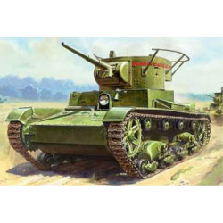 ZVEZDA T-26 Mod .1932 Light Soviet Infantry Tank 1:100 Plastic Model Kit Z6246