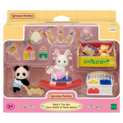 Sylvanian Families Baby's Toy Box - Snow Rabbit & Panda Babies 5709