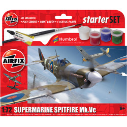 Airfix A55001 Beginners Set Supermarine Spitfire MkVc 1:72 Plastic Model Kit