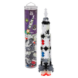 Plus-Plus Tube - Saturn V Rocket 240pcs Building Block Puzzle Toy 4182