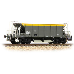 Graham Farish 377-001B BR YGH 'Sea-Lion' Bogie Hopper Wagon BR Engineers Grey & Yellow N Gauge