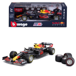 Bburago F1 Red Bull Racing RB18 Verstappen Tyre-Change 2021 1:24 Car B18-28015V