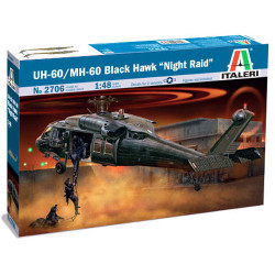ITALERI UH-60/MH-60 Black Hawk Night Raid 2706 1:48 Helicopter Model Kit