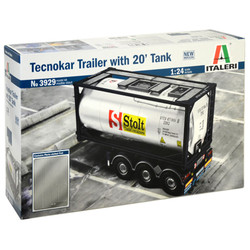 ITALERI Tecnokar Trailer with 20ft Tank 3929 1:24 Truck Model Kit