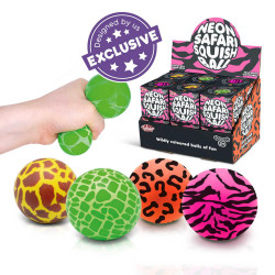 Tobar Scrunchems Neon Safari Squish Ball Toy 38669
