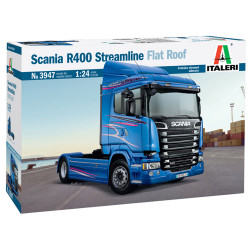 Italeri 3947 Scania R400 Streamline(Flat Roof) 1:24 Plastic Model Truck Kit
