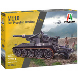 Italeri 6574 M110A1 Self Propelled Howitzer 1:35 Plastic Model Kit