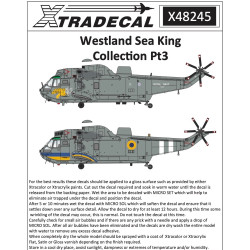 Xtradecal 48245 Westland Sea King Collection Pt.3 1:48 Model Kit Decal Set