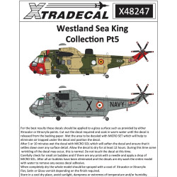 Xtradecal 48247 Westland Sea King Collection Pt.5 1:48 Model Kit Decal Set