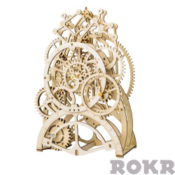 ROBOTIME ROKR Pendulum Clock Mechanical Wooden Model Kit LK501