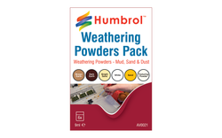 Humbrol AV0021 Weathering powders mixed pack - 6 x 9ml Model Kit Tool