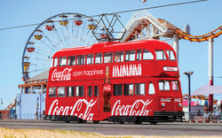 Corgi CC43515 Coca Cola Double Decker Tram - Open Happiness 1:76 Diecast Model