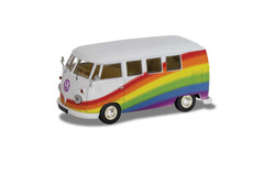 Corgi CC02739 Volkswagen Campervan - Peace Love and Rainbows 1:43 Diecast Model