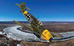 Corgi AA28007 Messerschmitt Bf 109E-7/B ‘Blue H’ Triangle 1:72 Diecast Model