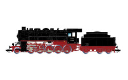 Arnold HN9067S DR, steam locomotive with tender, BR 58.40, 4-dome boiler, 2 headlights, ep. III, with DCC sound decoder TT Gauge