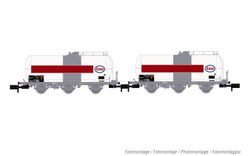 Arnold HN6610 SNCF, 2-unit pack of 3-axle tank wagons, "ESSO", ep. IV N Gauge