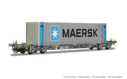Arnold HN9739 Ermewa, 4-axle container wagon type Sffgmss "IFA", with 45' container "MAERSK" TT Gauge