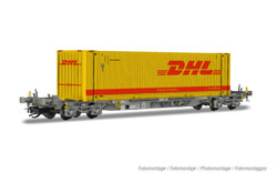 Arnold HN9737 Ermewa, 4-axle container wagon type Sffgmss "IFA", with 45' container "DHL" TT Gauge