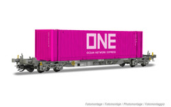 Arnold HN9738 Ermewa, 4-axle container wagon type Sffgmss "IFA", with 45' container "ONE" TT Gauge