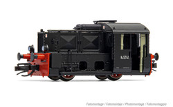 Arnold HN9064D DR, shunting diesel locomotive Ko II, open cabin, black livery, ep. III, with DCC decoder TT Gauge