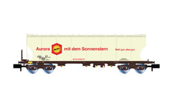 Arnold HN6626 DB, 4-axle cereal hopper wagon with rounded lateral sides "Aurora", ep. V N Gauge