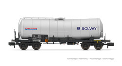 Arnold HN6605 SNCF, 4-axle isolated tank wagon "NACCO/SOLVAY", ep. V N Gauge