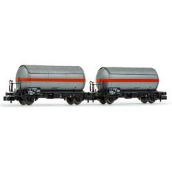 Arnold HN6525 SNCF, 2-unit pack 2-axle gas tank wagons "algeco", period IV N Gauge