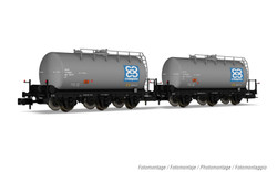 Arnold HN6612 RENFE, 2-unit pack of 3-axle tank wagons, CAMPSA livery, ep. IV (blue logo with 4x C's) N Gauge