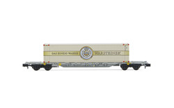 Arnold HN6587 4-axle containerwagon Sgnss (AAE), grey, with 45' container "Warsteiner", period V-VI N Gauge