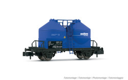 Arnold HN6597 FS, 2-axles silo wagon Ucs, "Ausiliare", blue livery, ep. IV N Gauge