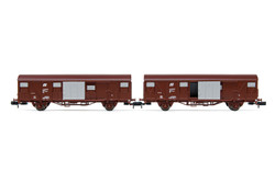 Arnold HN6439 FS, 2-unit pack of 2-axle closed wagon Gbs, ep. IV-V N Gauge
