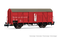 Arnold HN6544 RENFE, 60’ container wagon MMC, loaded with 2x 20’ container “RENFE”, oxid red livery, period IV N Gauge