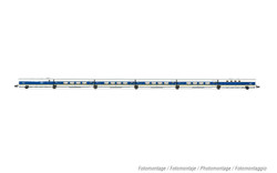Arnold HN4462 RENFE, 6-unit set Talgo 200, white and blue livery with yellow stripe, ep. V N Gauge
