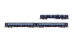 Arnold HN4460 RENFE, 3-unit set CIWL "Castellano Expreso", laggage van + 2 x Lx sleeping coaches, ep. IV N Gauge