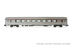 Arnold HN4445 SNCF, TEE "Paris – Ruhr", A8u coach, silver livery, ep. IV N Gauge