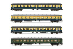 Arnold HN4315 DB, 4-unit set "Interzonenzug", consists of type m coaches, period IV-V N Gauge