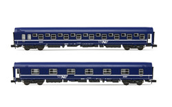 Arnold HN4405 SNCF, 2-unit set T2, blue with logo nouille livery, ep. IV-V N Gauge