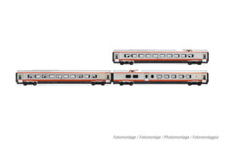 Arnold HN3511 FS Trenitalia, ETR 610 "Frecciargento" without inscriptions, ECE Milano – Frankfurt, 3-unit pack of intermediate coaches, ep. VI N Gauge