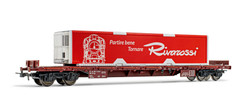 Rivarossi HRS6499 FS, 4-axle flat wagon type Rgs, loaded with 40' refrigerated container Rivarossi Club HO Gauge