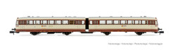 Arnold HN2353S RENFE, 2-unit diesel railcar 591.500, cream-brown "Estrella" livery, ep. IV, with DCC sound decoder N Gauge