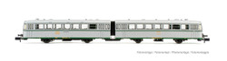 Arnold HN2351 RENFE, 2-unit diesel railcar 591.500, silver livery with UIC markings, ep. IV N Gauge