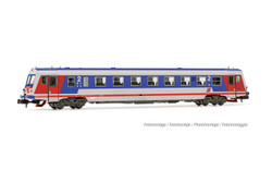 Arnold HN2521 ÖBB, class 5047 diesel railcar, grey/red/blue livery, old ÖBB logo, Ep. IV-V N Gauge